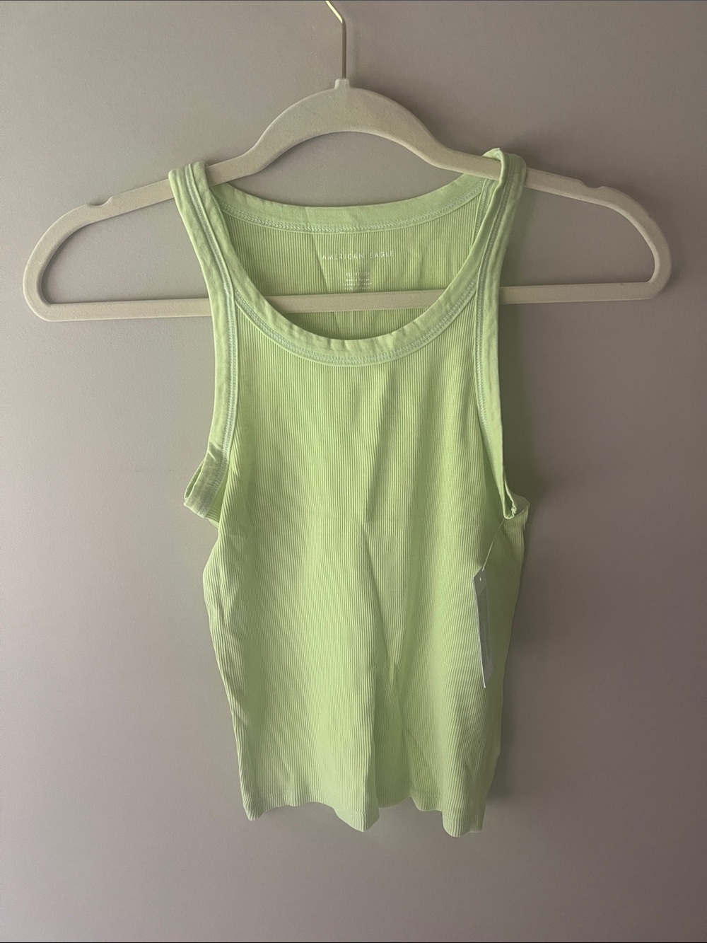 American Eagle Outfitters lime green Ribbed Tank Top